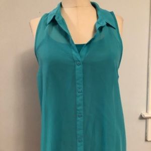Lauren Conrad turquoise tank top